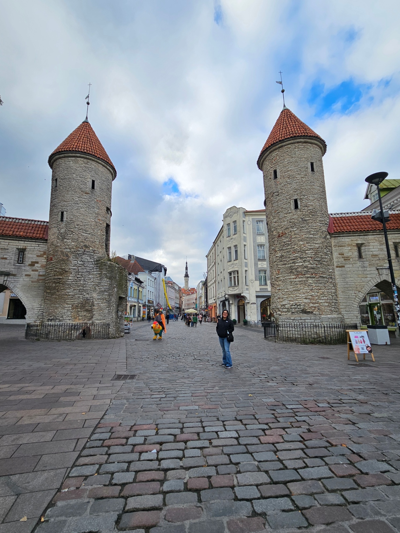 Viru Gate towers in Tallinn old town